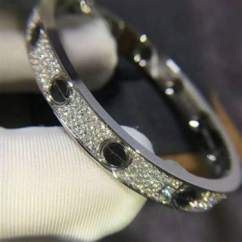 cartier bracelet mens|men's bracelets with black diamonds.